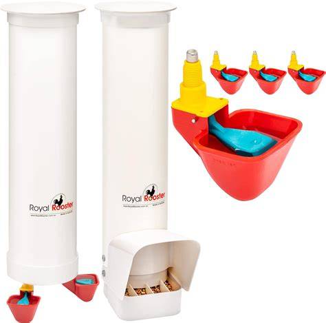 Chicken Feeder and Waterer Set - 2.8 Gallon/26 Pounds, Automatic ... - raincitystudios.com