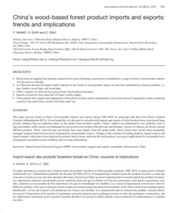 China’s wood-based forest product imports and exports: trends and ... - raincitystudios.com