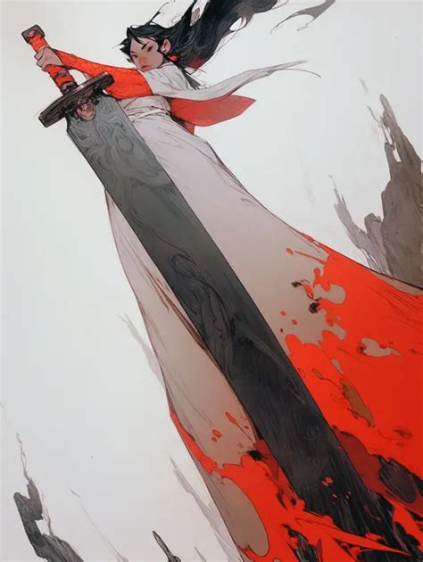 Chinesestyle Ink Painting Martial Art - muktibox.com