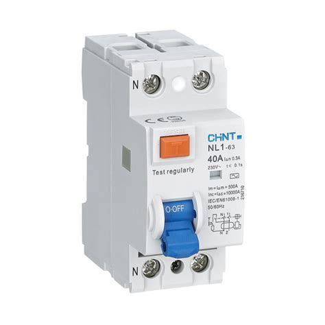 CHINT NL1 2-Pole RCBO 40A 30mA AC-type