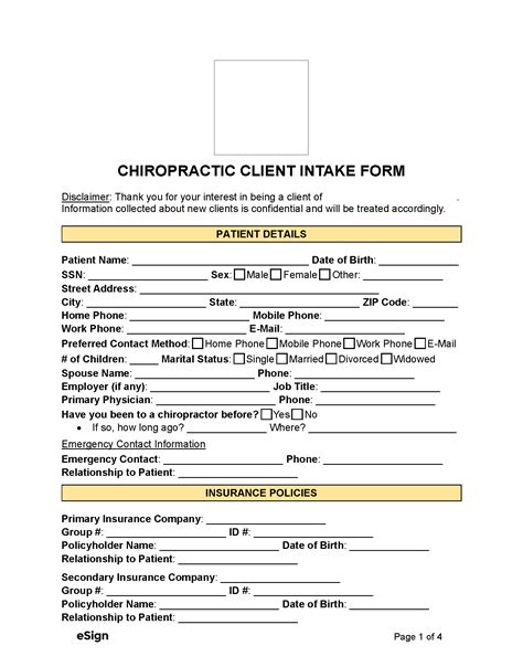 CHIROPRACTIC CONSULTATION FORM