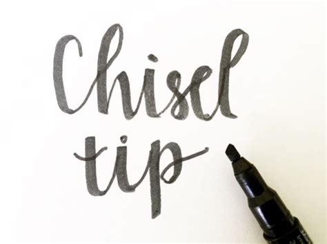 Chisel Tip Lettering - muktibox.com