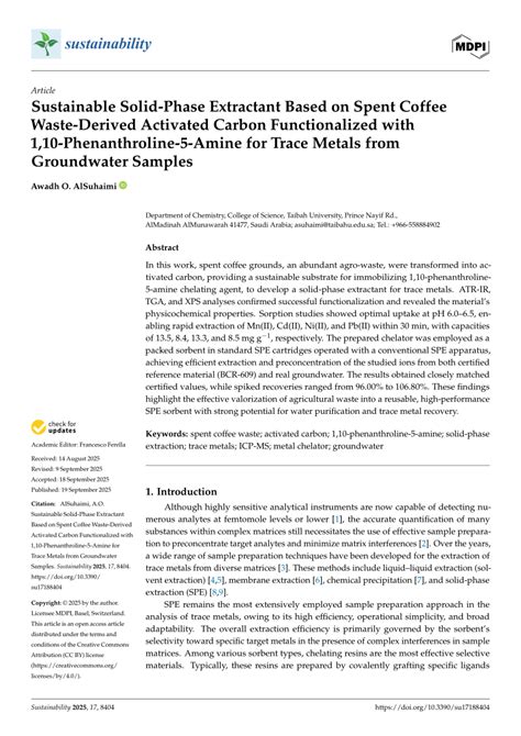 Chitosan-Modified Spent Coffee Waste Extract as a ... - Chemistry … - wintechmobiles.com