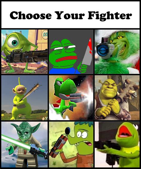 CHOOSE YOUR FIGHTER Know Your Meme