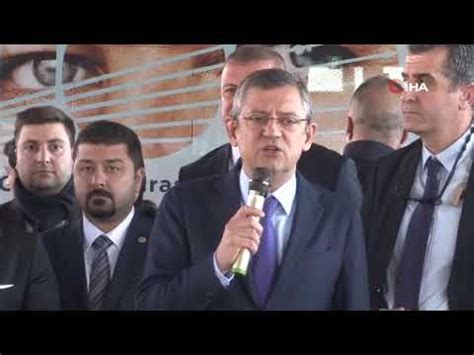 CHP Lideri Özel: "Böyle bir günde siyaset yapılmasını doğru bulmuyorum"s