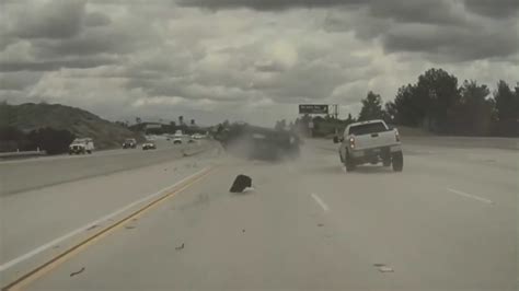 CHP investigating terrifying crash caused by runaway tire