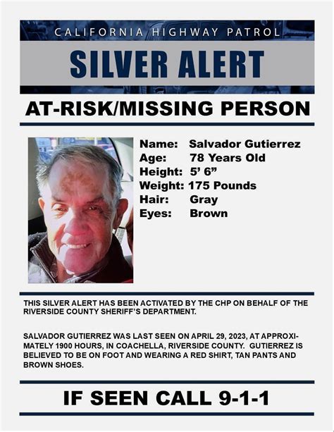 CHP issues Silver Alert for missing Colma man