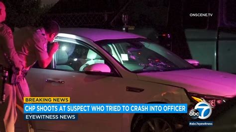 CHP opens fire on driver who allegedly tried to ram officers