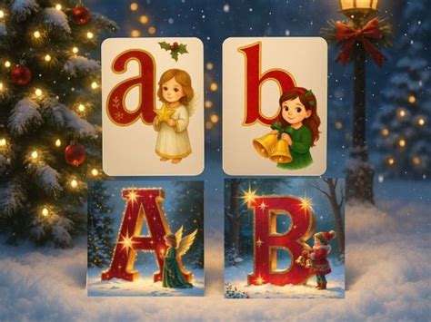 Christmas Alphabet Cards A to Z - Tes - muktibox.com