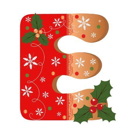 Christmas Alphabet Letters Cliparts, Stock Vector and Royalty - muktibox.com