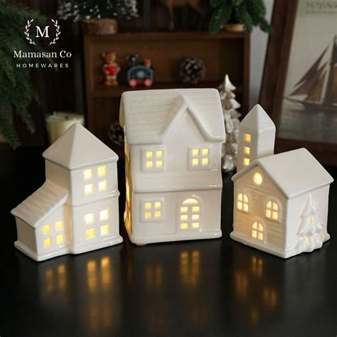 Christmas Ceramic Ornament Decoration with Light | Dekorasi Natal ... - muktibox.com
