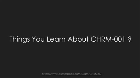 CHRM-001 Online Tests