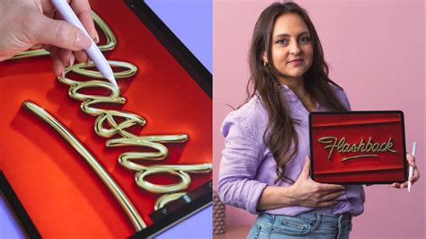 Chrome Effect Lettering Tutorial with Procreate - muktibox.com