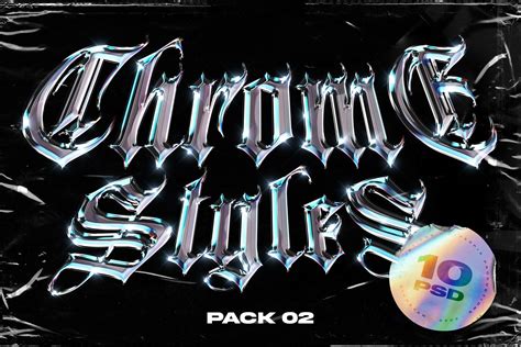 Chrome Reflection Text Styles Vol.2 - GraphicBurger - muktibox.com