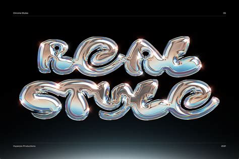 CHROME TEXT EFFECT Behance