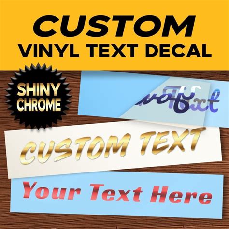 Chrome Vinyl Lettering - muktibox.com