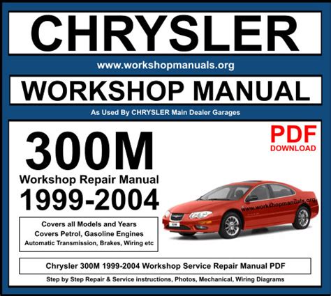 CHRYSLER 300M SERVICE MANUAL Pdf Download