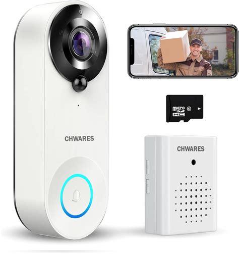 CHWARES 2 Pcs Bundle Video Doorbell Camera with …