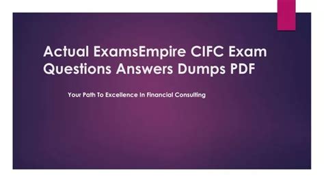 CIFC Exam