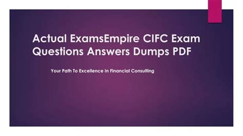 CIFC Examengine