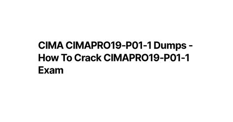 CIMAPRO19-CS3-1 Dumps