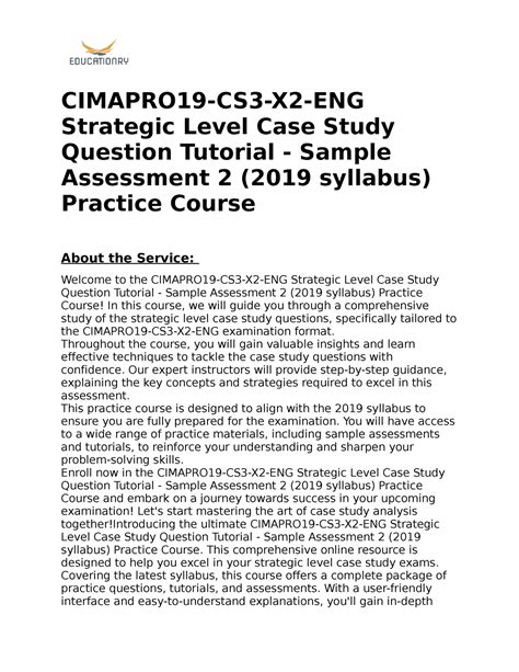 CIMAPRO19-CS3-1 Tests