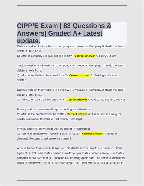 CIPP-E Exam Fragen
