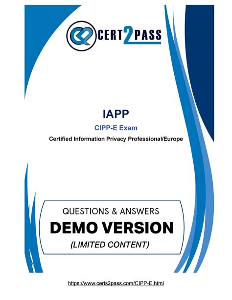 CIPP-E Latest Exam Pass4sure