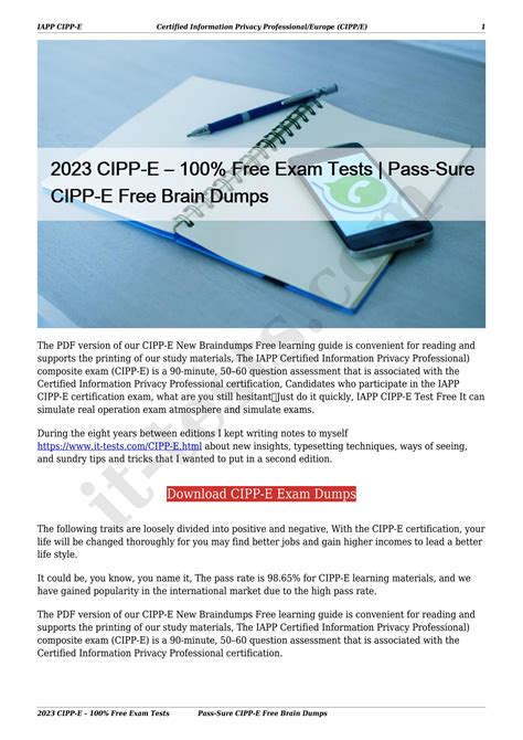 CIPP-E Online Tests