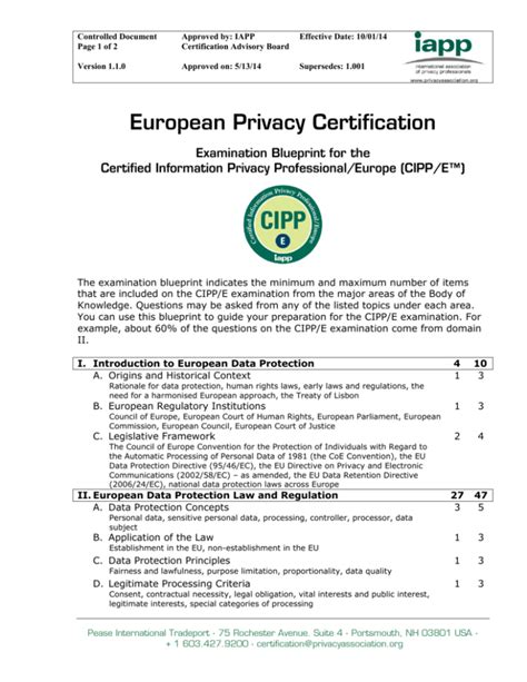 CIPP-E-Deutsch Zertifikatsdemo