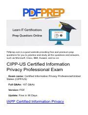 CIPP-US Online Test.pdf