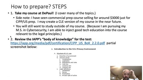 CIPP-US Vorbereitung