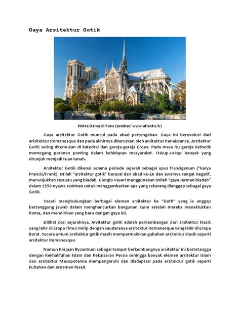 Ciri dan Contoh Arsitektur Gotik - wintechmobiles.com