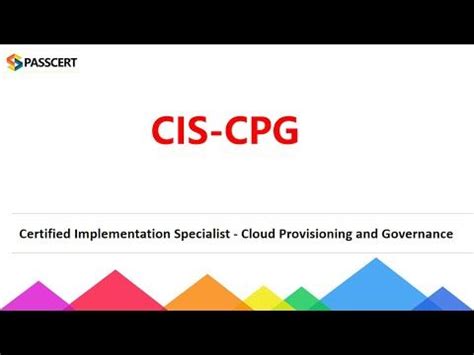 CIS-CPG Dumps