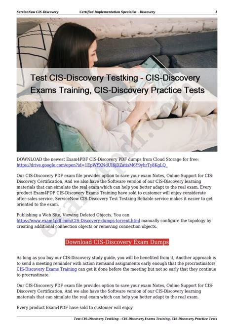CIS-Discovery Online Test