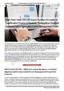 CIS-EM Examsfragen