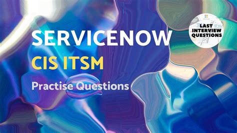 CIS-ITSM Musterprüfungsfragen