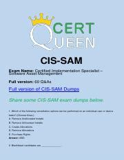 CIS-SAM Ausbildungsressourcen