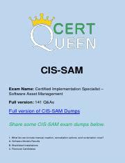CIS-SAM Zertifikatsfragen