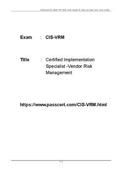 CIS-VRM Dumps Deutsch.pdf