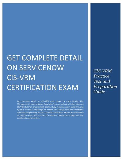 CIS-VRM Exam