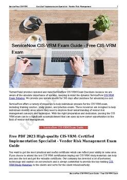 CIS-VRM Exam Fragen