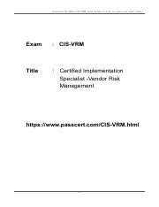 CIS-VRM PDF