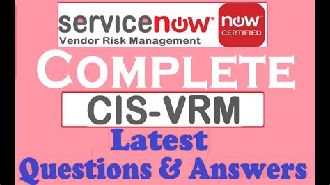 CIS-VRM Prüfungsübungen