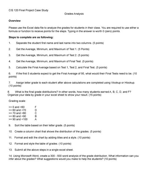 CIS120 Final Project Case Study Instructions.docx - CIS 120...