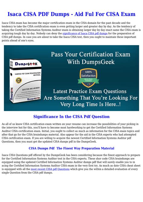 CISA PDF Testsoftware