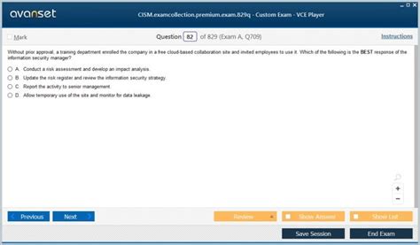 CISM Exam Fragen