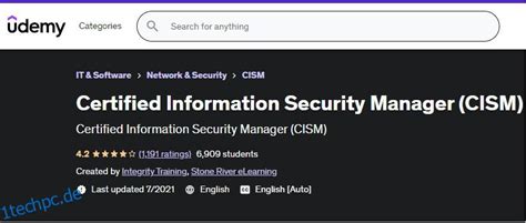 CISM-CN Zertifizierungsprüfung