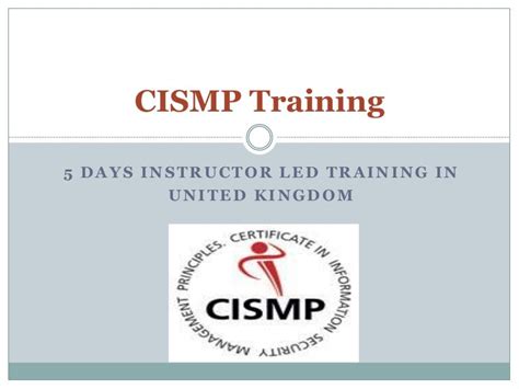 CISMP Trainingsunterlagen