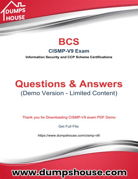 CISMP-V9 PDF Demo